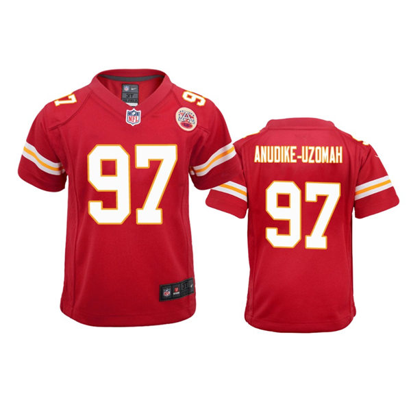 Youth Kansas City Chiefs #97 Felix Anudike-Uzomah Nike Red Limited Jersey