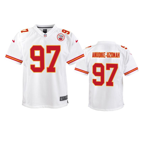 Youth Kansas City Chiefs #97 Felix Anudike-Uzomah Nike White Limited Jersey 