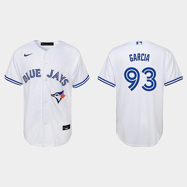 Youth Toronto Blue Jays #93 Yimi Garcia Nike White Home Cool Base Jersey