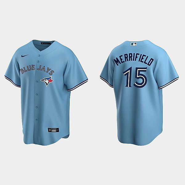 Youth Toronto Blue Jays #15 Whit Merrifield Nike Powder Blue Alternate Coolbase Jersey