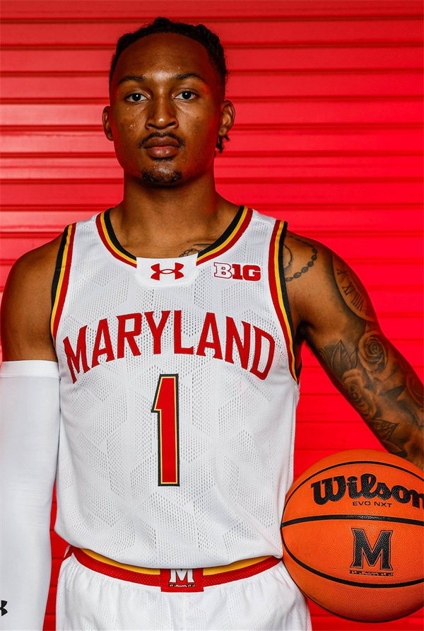 Mens Youth Maryland Terrapins Custom 2023 White College Basketball Game Jersey