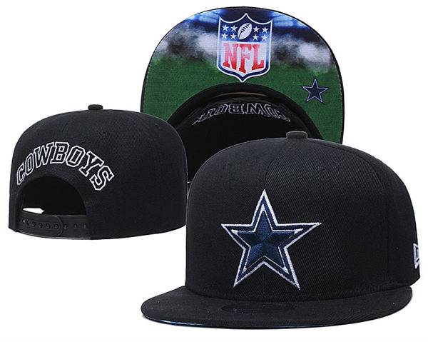 Dallas Cowboys embroidered Snapback Caps Black GS23092301 (1)