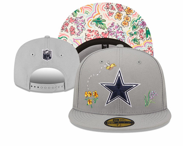 Dallas Cowboys embroidered Snapback Caps Grey YD23062801 (4)