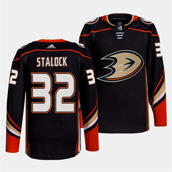 Mens Youth Anaheim Ducks #32 Alex Stalock Black Home Jersey