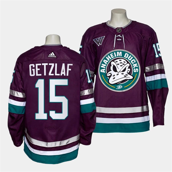 Mens Youth Anaheim Ducks #15 Ryan Getzlaf 2023-24 Purple Alternate 30th Anniversary Jersey 