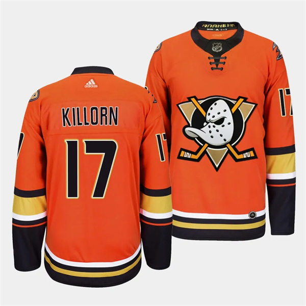 Mens Youth Anaheim Ducks #17  Alex Killorn Orange Alternate Jersey