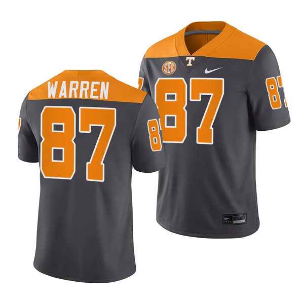 Mens Youth Tennessee Volunteers #87 Jacob Warren 2023 Nike ARTFUL DODGER