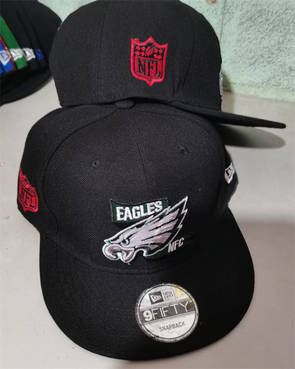 Philadelphia Eagles embroidered Black Snapback Caps GS23090735