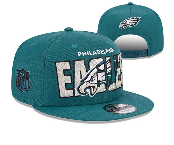 Philadelphia Eagles embroidered Green Snapback Caps YD23090714