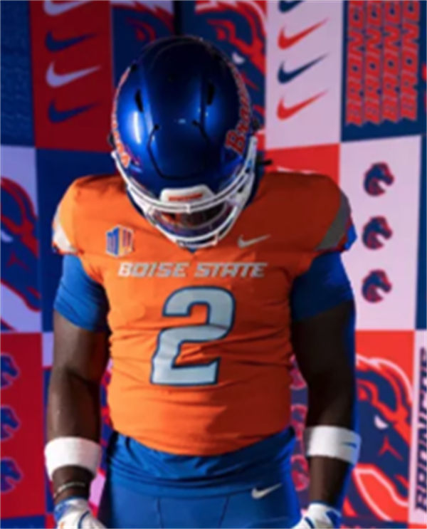 Mens Youth Boise State Broncos Custom Nike 2024 Orange College Football Game Jersey