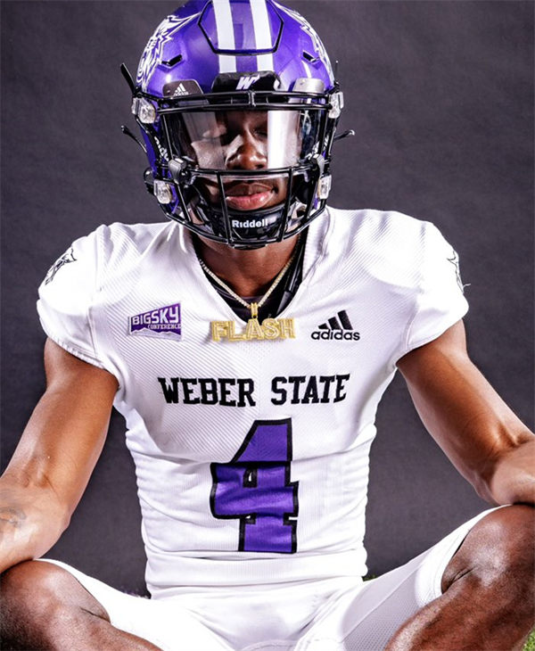 Mens Youth Weber State Wildcats Custom 2023 White Weber State Football Game Jersey