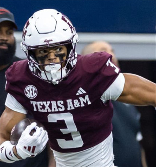 Mens Youth Texas A&M Aggies #3 Noah Thomas 2024 Maroon College Football Game Jersey