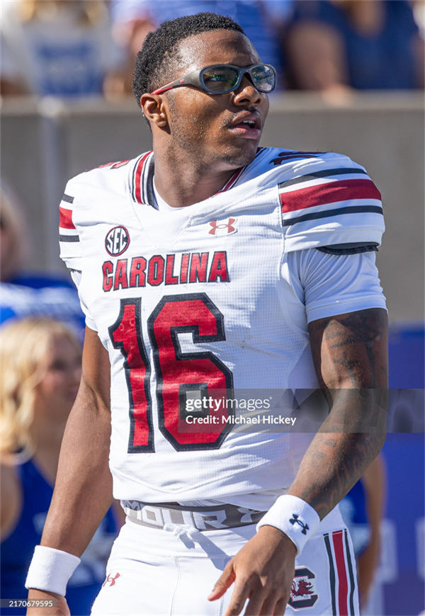 Youth South Carolina Gamecocks #16 LaNorris Sellers White Football Game Jersey