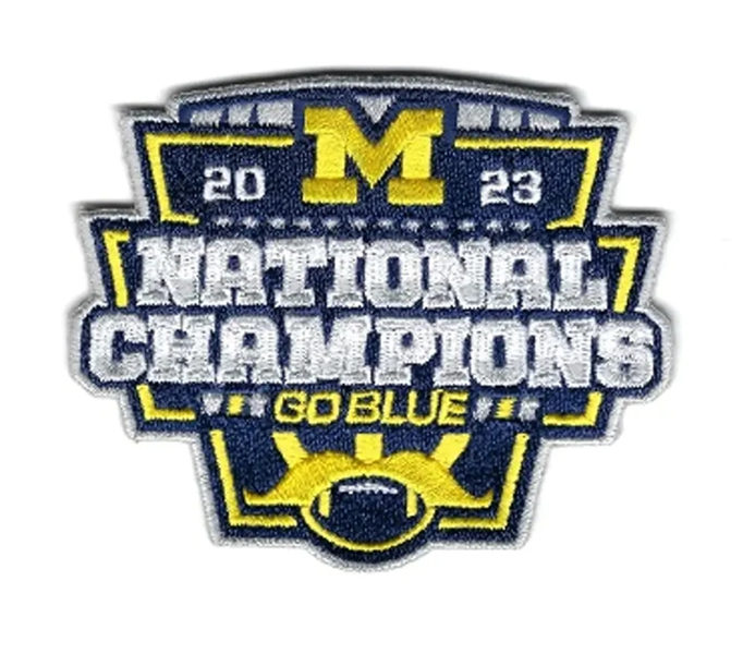 Michigan Wolverines 2023-2024 College Football National Champions Embroidered Patch