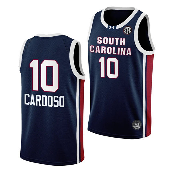 Unisex South Carolina Gamecocks #10 Kamilla Cardoso 2023-24 Black Away Women's Basketball Jersey