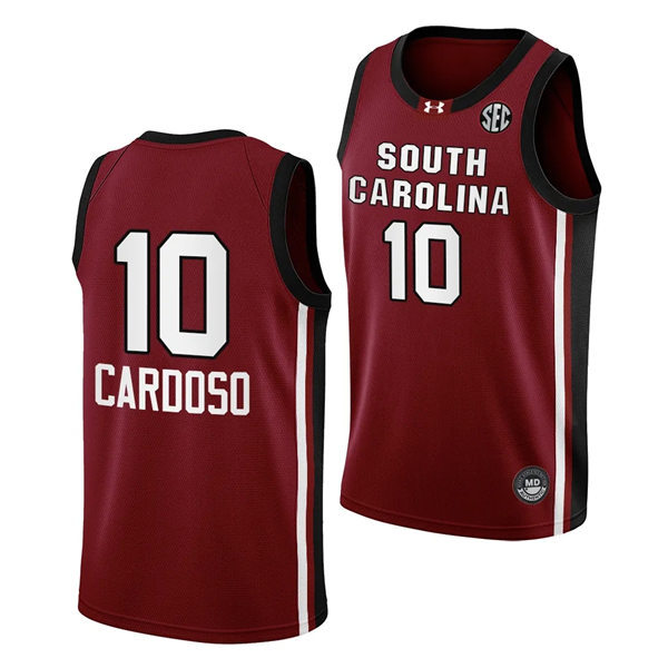 Unisex South Carolina Gamecocks #10 Kamilla Cardoso 2023-24 Garnet Alternate Women's Basketball Jersey