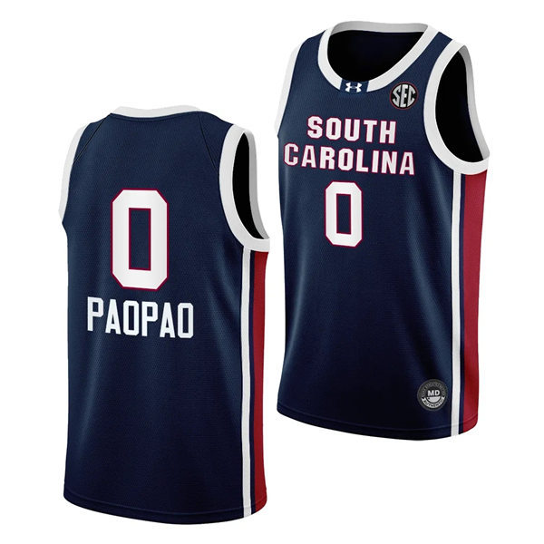 Unisex South Carolina Gamecocks #0 Te-Hina Paopao 2023-24 Black Away Women's Basketball Jersey