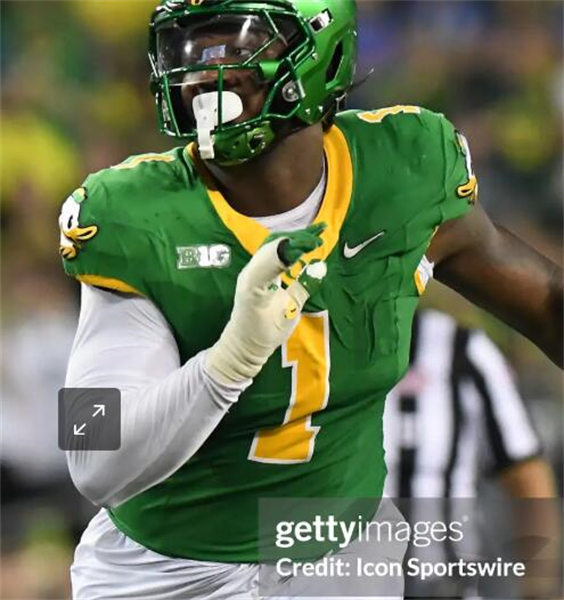 Mens Oregon Ducks #1 Jordan Burch F.U.S.E. Limmited 2024 GANG GREEN Retro Football Game Jersey