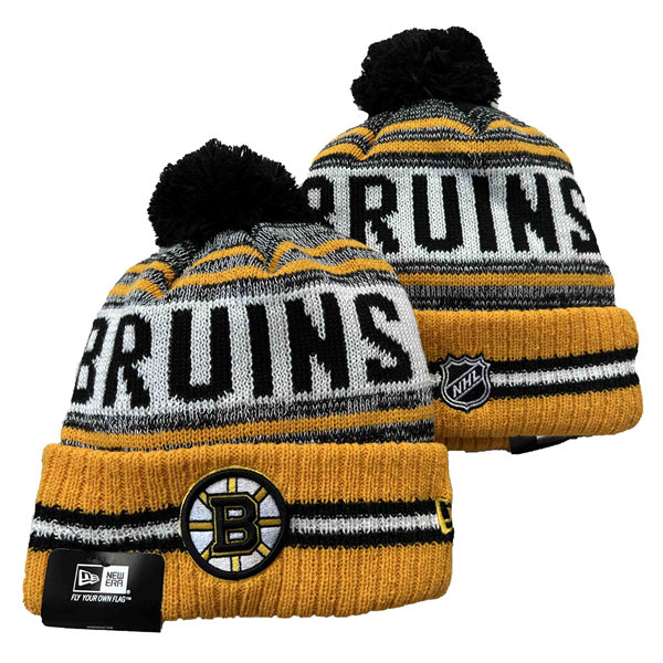 Boston Bruins Cuffed Pom Knit Hat 550223