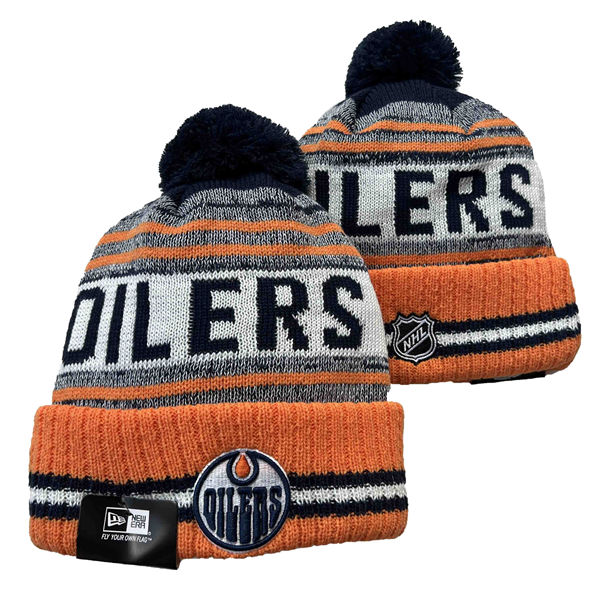 Edmonton Oilers Cuffed Pom Knit Hat 551707
