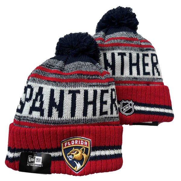 Florida Panthers Cuffed Pom Knit Hat 552802