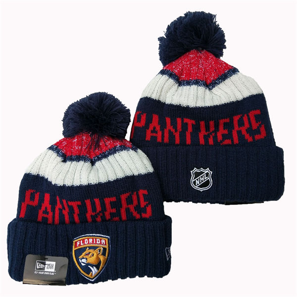 Florida Panthers Cuffed Pom Knit Hat 552801