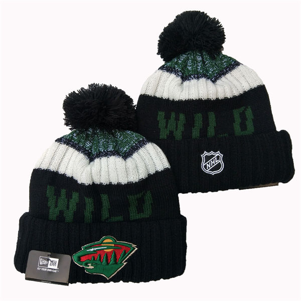 Minnesota Wild Cuffed Pom Knit Hat 552901