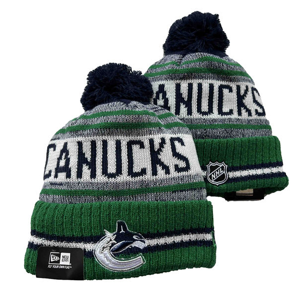 Vancouver Canucks Cuffed Pom Knit Hat 552106