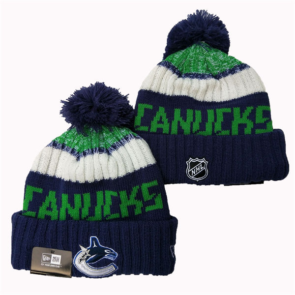 Vancouver Canucks Cuffed Pom Knit Hat 552103