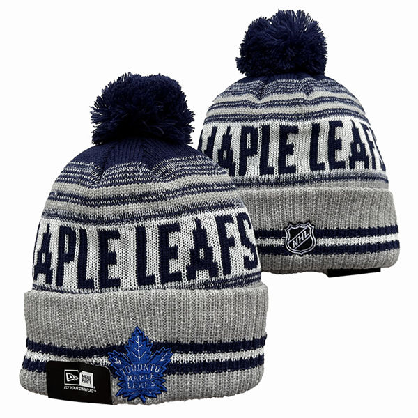 Toronto Maple Leafs Cuffed Pom Knit Hat 551223