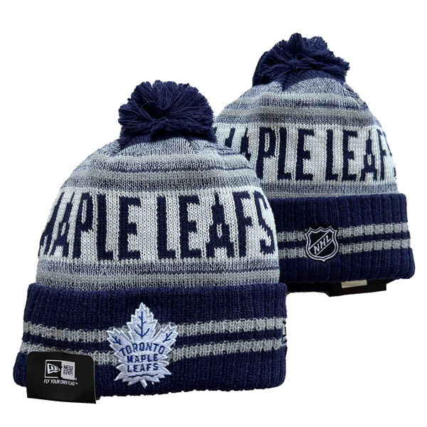 Toronto Maple Leafs Cuffed Pom Knit Hat 551222