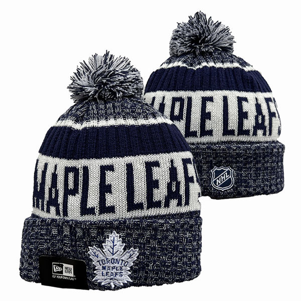 Toronto Maple Leafs Cuffed Pom Knit Hat 551218