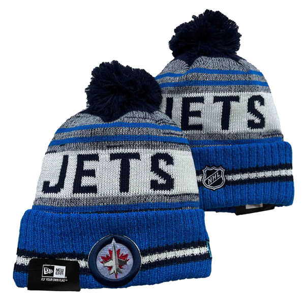 Winnipeg Jets Cuffed Pom Knit Hat 552604