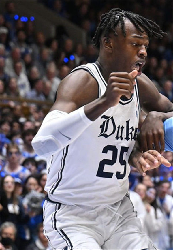 Mens Youth Duke Blue Devils #25 Mark Mitchell White Brotherhood uniform Jersey