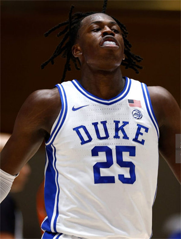 Mens Youth Duke Blue Devils #25 Mark Mitchell Nike White College Basketball Game Jersey