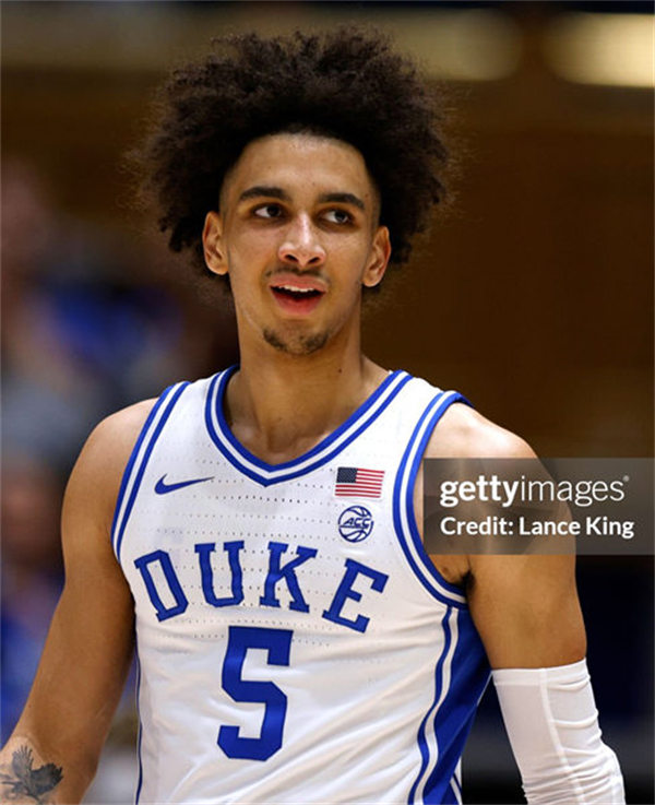 Mens Youth Duke Blue Devils #5 Tyrese Proctor Nike White College Basketball Game Jersey