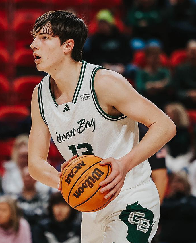 Mens Youth Green Bay Phoenix Custom White Green Bay College Basketball Game Jersey