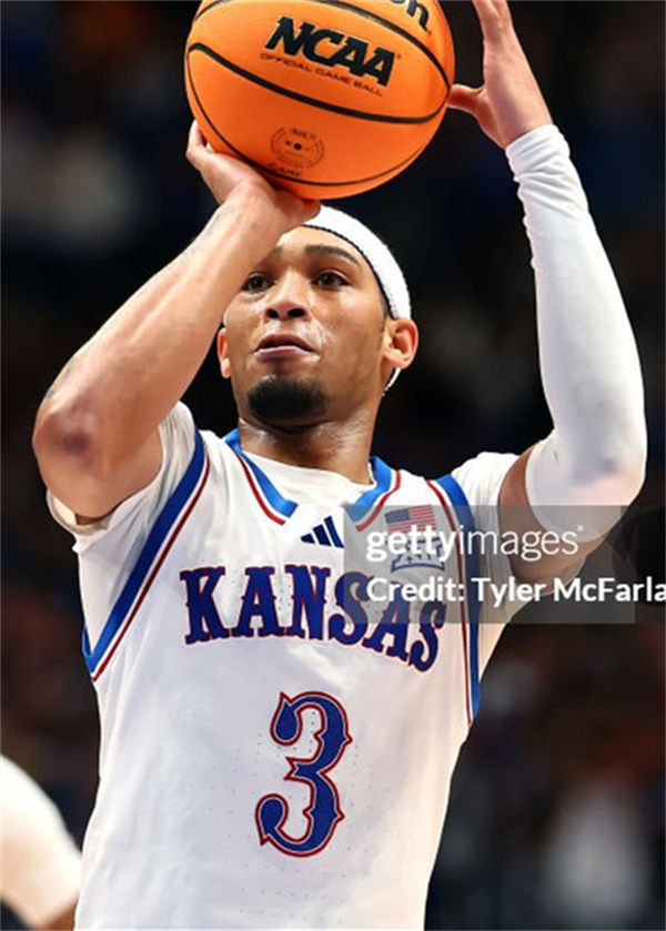 Kansas Jayhawks #3 Dajuan Harris Jr. 2024 White Basketball Player Jersey