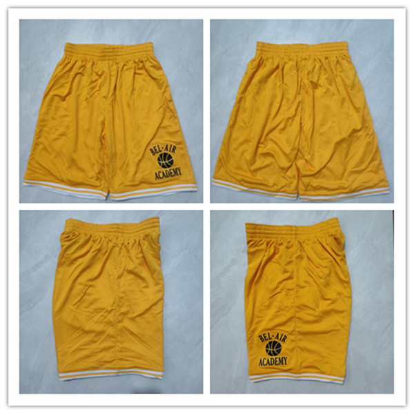 Men's The Fresh Prince of Bel-Air Academy Swingman Shorts Yellow