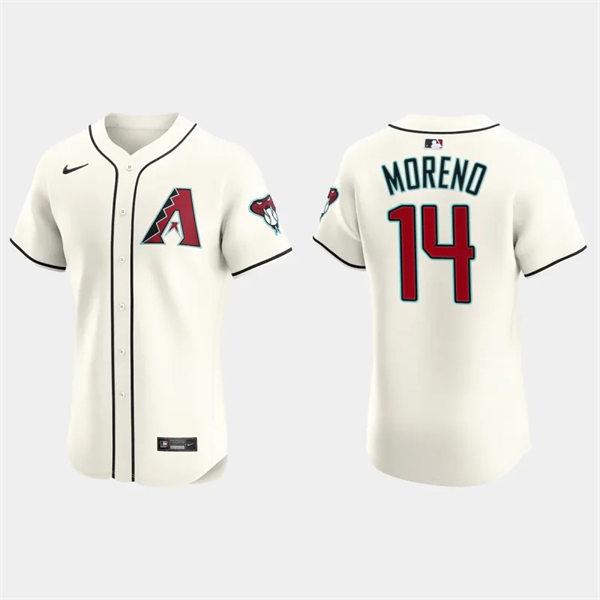 Mens Youth Arizona Diamondbacks Retired Player #51 Randy Johnson Nike 2024 Home Cream Vapor Premier Elite Jersey