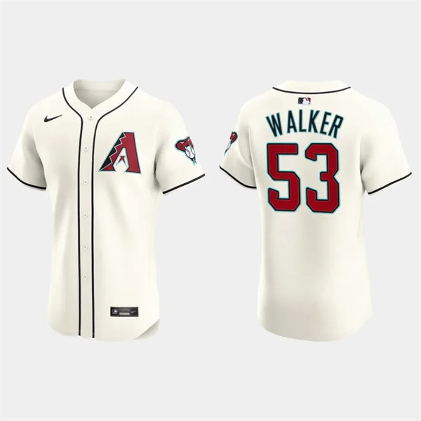 Mens Youth Arizona Diamondbacks #53 Christian Walker Nike 2024 Home Cream Vapor Premier Elite Jersey