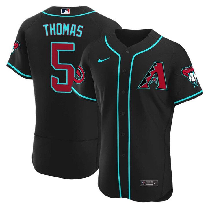 Mens Youth Arizona Diamondbacks #5 Alek Thomas Nike 2024 Black Alternate Vapor Premier Elite Jersey