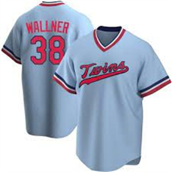 Mens Minnesota Twins #38 Matt Wallner Nike Blue Cooperstown Collection Jersey