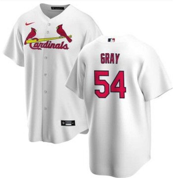 Mens St. Louis Cardinals #54 Sonny Gray Nike White Home Limited Jersey