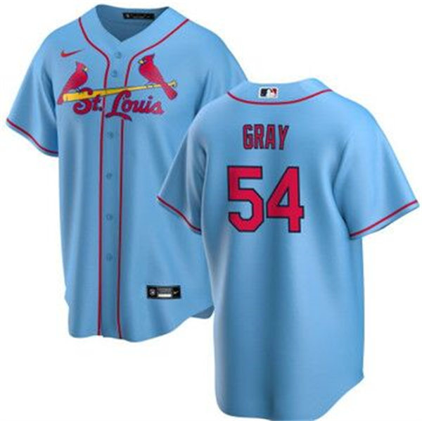 Mens St. Louis Cardinals #54 Sonny Gray Nike Light Blue Alternate Limited Jersey