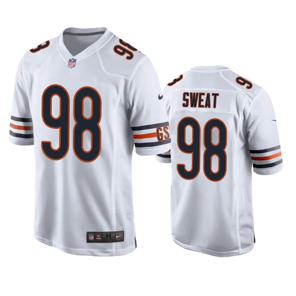 Mens Chicago Bears #98 Montez Sweat Nike White Vapor F.U.S.E. Limited Jersey