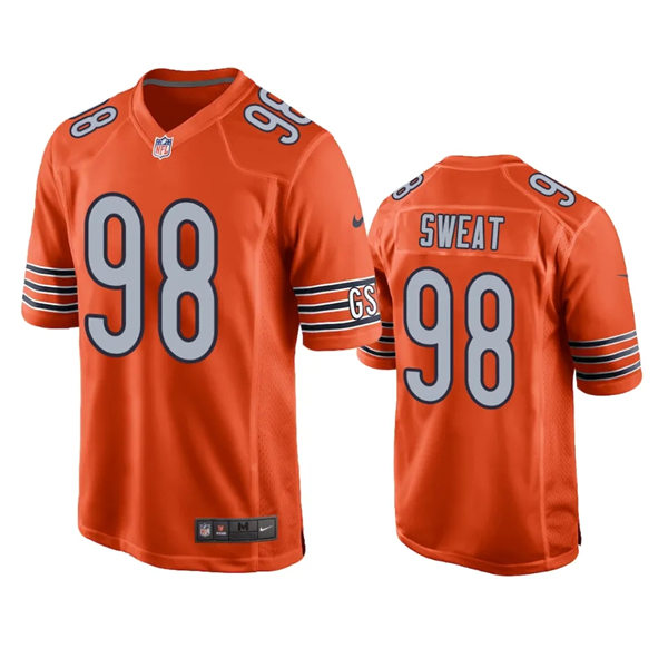 Mens Chicago Bears #98 Montez Sweat Nike Orange Vapor F.U.S.E. Limited Jersey