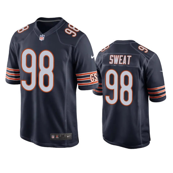 Mens Chicago Bears #98 Montez Sweat Nike Navy Vapor F.U.S.E. Limited Jersey