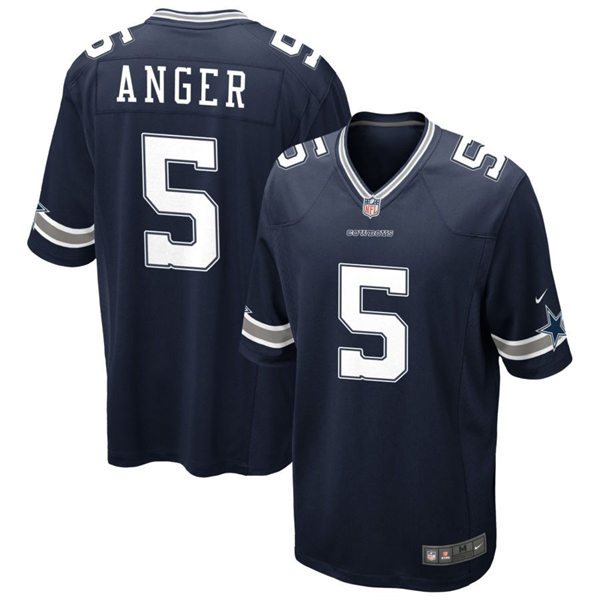 Mens Dallas Cowboys #5 Bryan Anger Nike 2023 Navy Vapor F.U.S.E. Limited Jersey
