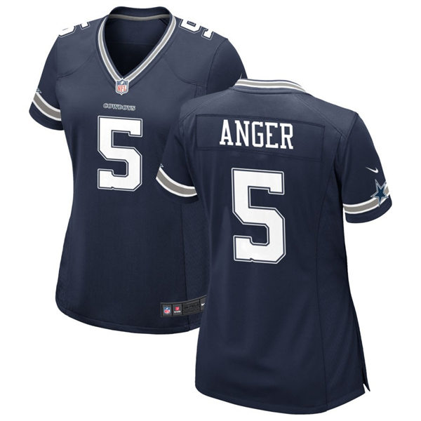 Womens Dallas Cowboys #5 Bryan Anger Navy Team Color Limited Jersey